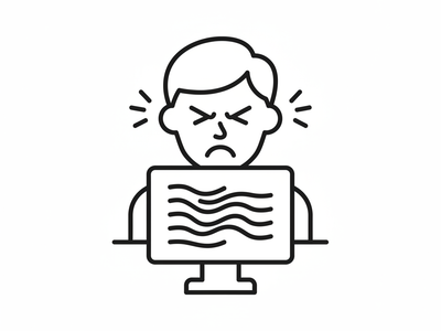 Squinting Through Blurry, Swimming Text
