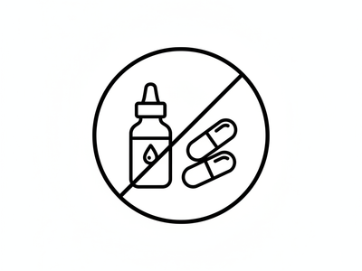 ❌ Eye Drops & Pain Pills