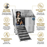 KANIS - Professional Stainless Steel Dog Bathing Station