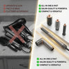 OSOJI 2-in-1 Hair Styler with 9 Hot & Cool Nozzles and Air Directionator, Straightener and Dryer for All Hair Types, with Travel Case| Hair Dryer
